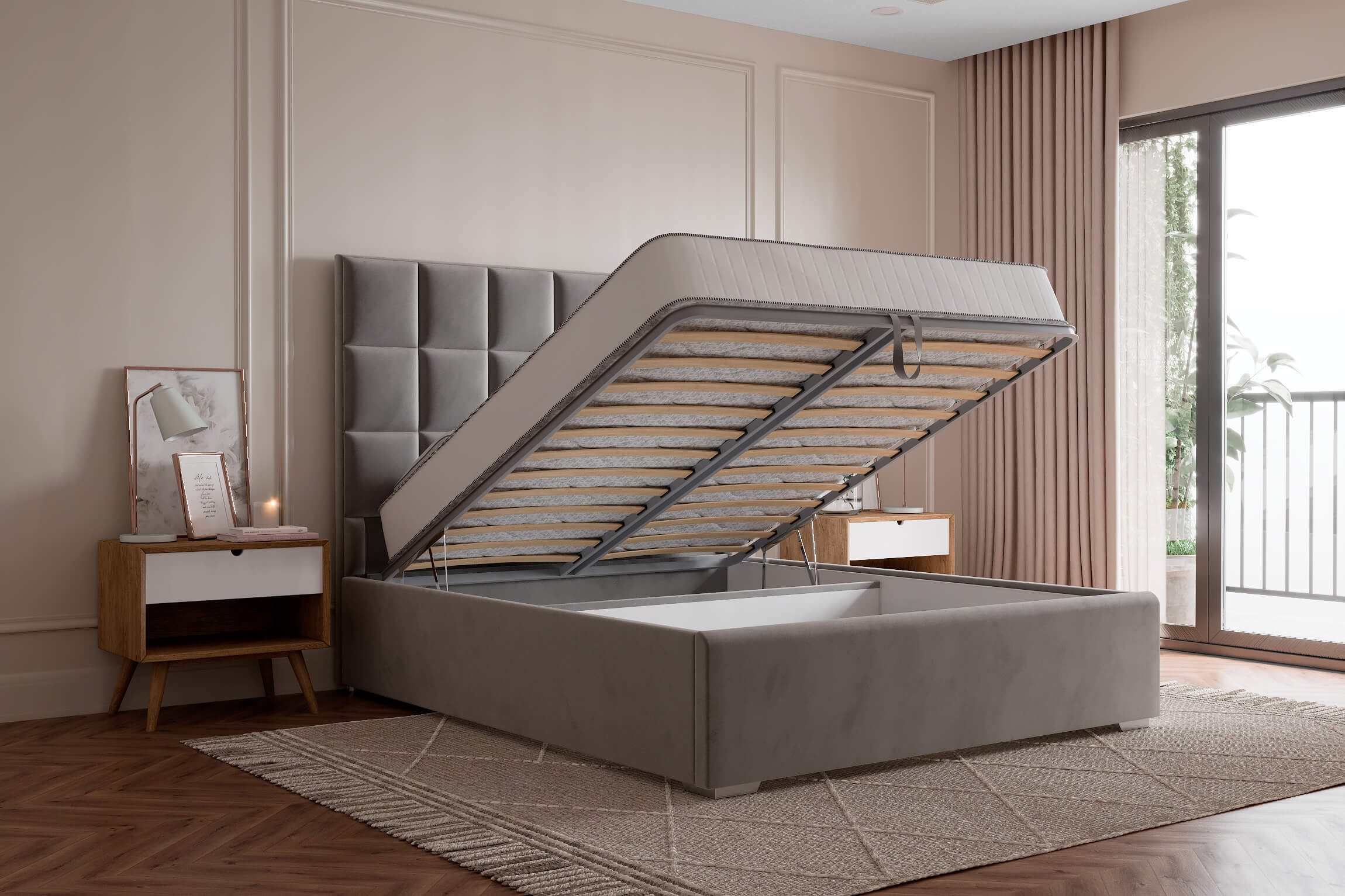 Кровать Женева 140х200 с подъёмным механизмом